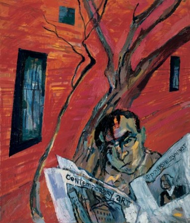 Selfportrait with Newspaper
