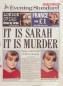 Periódico – Es Sarah, es assesinato