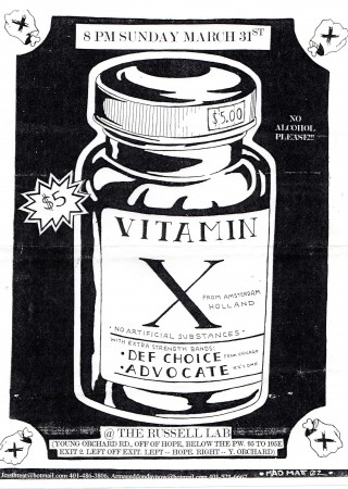 Vitamin X, Def Choice, Advocate