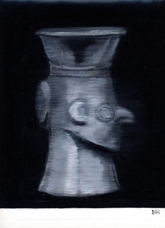Número 164 – Vaso de oro con forma de cabeza de hombre