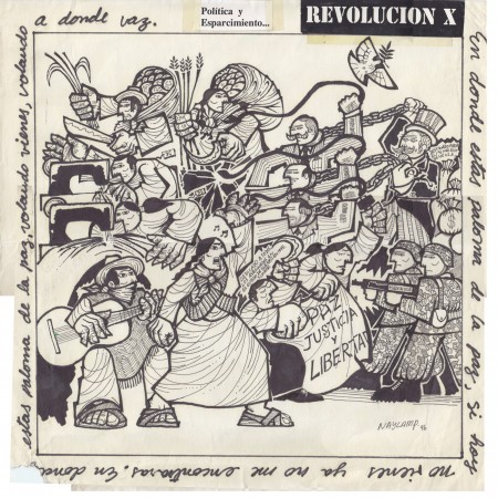 Política y Esparcimiento  en Mexico – Cubierta del 7″ de Revolución X